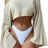 Sweaters | Beamuse Corset Womens Tops, Sweaters For Women, Fall Sweaters Off The Shoulder Top Long Sleeve Hollow Out Knit Crop Pullover