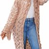 Sweaters | KEOMUD Keomud Women'S Crochet Long Cardigan Casual Long Sleeve Loose Hollow Out Knit Open Front Sweater