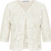 Sweaters | Kate Kasin Kate Kasin Women'S Elegant Sheer Floral Lace Shrug Summer Short Sleeve Top Cropped Open Front Bolero Cardigan